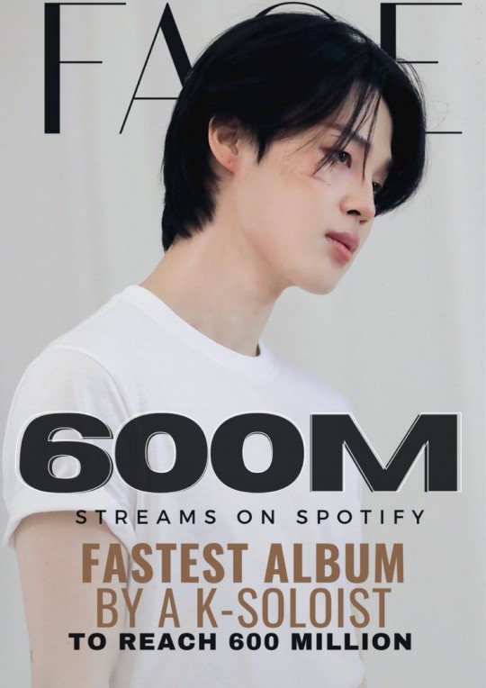 L'album Solo Coréen Spotify No.1 BTS Jimin Face A Dépassé Les 600 ...