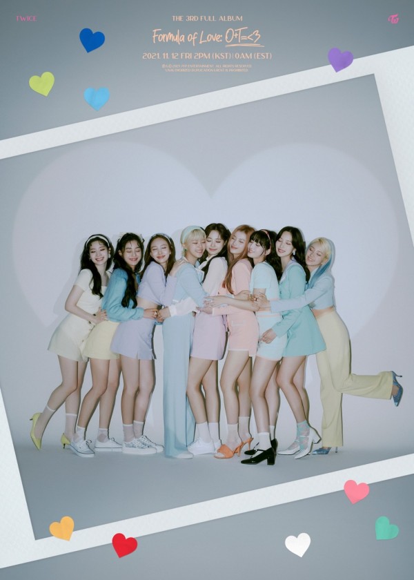 TWICE'Formula of Love'อัลบั้ม Sneak Peek: เกิร์ลกรุ๊ปแชร์ตัวอย่างเพลง